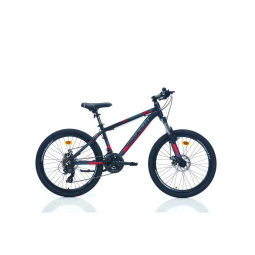 Corelli Via 2.3 24" gyerek MTB könnyűvázas kerékpár Fekete-Piros