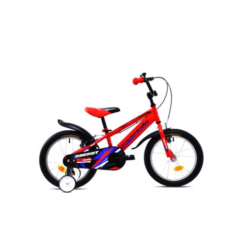 Capriolo Rocket 16" hátra tekerhető gyerek kerékpár Piros