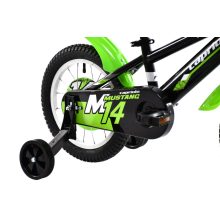 Capriolo Mustang 14" gyerek kerékpár Fekete-Zöld
