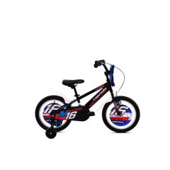 Capriolo Mustang 16" gyerek kerékpár Fekete-Piros