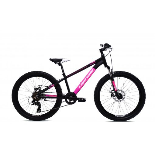 Capriolo LC KID 240 24" gyerek kerékpár Fekete-Pink
